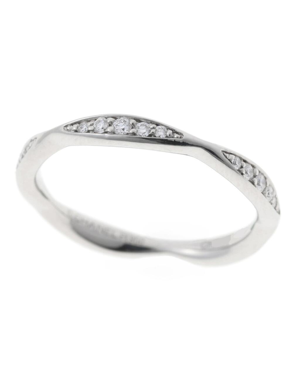 Chanel Camellia Eternity Ring Platinum #275742C19B